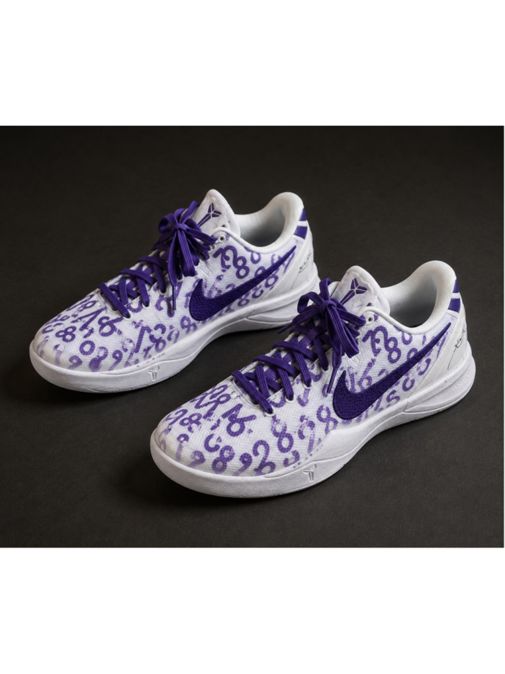 Nike Kobe 6 VI Mambacita Sneakers Size 2.5Y White Purple Summer